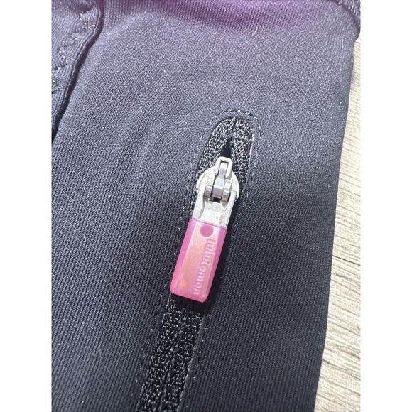 Lululemon‎ Run: Fast Track Short Size 2 Black / Groovy Nylon Lycra Spandex - Picture 5 of 10